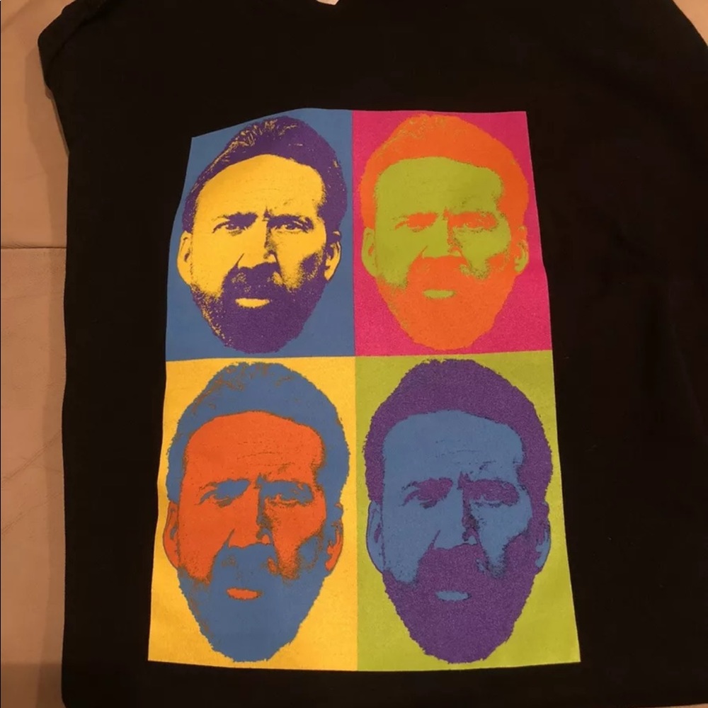 Nicolas Cage The Unbearable Weight of Massive Talent Black T-shirt L